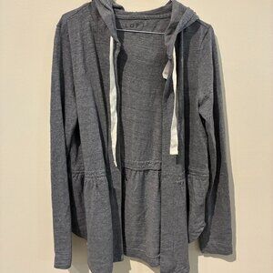 NWT Loft Gray Hooded Cardigan - Women's M
